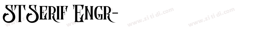 STSerif Engr字体转换